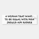 Search for gender equality bumper stickers Feminism
