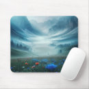 Recherche de fleurs montagne tapis souris Bleu