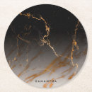 Search for black and white marble coasters Gold