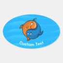 Search for fish cartoon stickers Blue