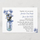 Search for country mason jar invitations Blue
