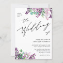 Search for lilac wedding invitations Botanical