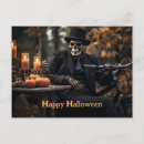 Recherche de squelette vintage cartes postales Éffrayant