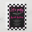 Search for plaid sweet 16 invitations Pink