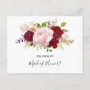 Recherche de floral demoiselle honneur cartes Bride