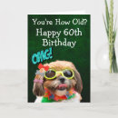 Search for 60th dog birthday cards Humour