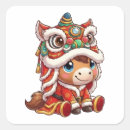 Search for chinese zodiac horse stickers Red gold