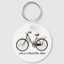 Search for life is beautiful keychains Bicycle