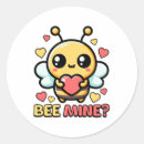 Search for cute cartoon bee stickers Heart