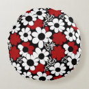 Search for black red and white pillows Floral