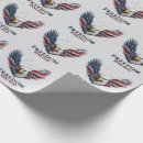 Search for freedom wrapping paper Bald eagle