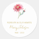 Search for funeral flowers stickers Forever in our hearts