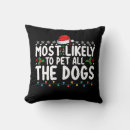 Search for christmas dog pillows Santa