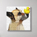 Search for duck canvas prints Dog