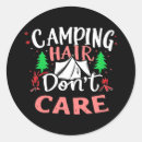 Search for funny hair stickers Camping