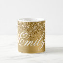 Search for golden glitter mugs Girly