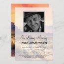 Search for sunset memorial invitations In loving memory