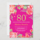 Search for red and gold 80th birthday invitations Adult birthday party
