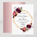 Search for dusty rose and burgundy wedding invitations Modern