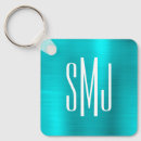 Search for aqua turquoise keychains Initials