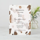Search for cow print invitations Brown