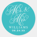Search for just married couple stickers Mr and mrs