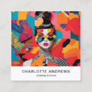 Search for pop art business cards Salon