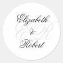 Search for bride and groom monogram stickers Minimalist