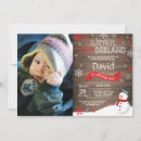 Search for winter wonderland 1st birthday invitations Snowman