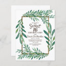 Search for botanical sweet 16 invitations Elegant