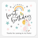 Search for cute girls birthday stickers First birthday party