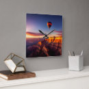 Search for hot air balloon clocks Sunset