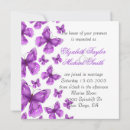 Search for purple butterfly wedding invitations Violet