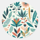 Search for modern floral pattern stickers Botanical