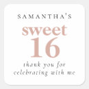 Search for sweet 16 stickers Blush pink