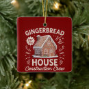 Search for gingerbread house ornaments Tree