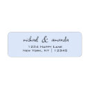 Search for cursive return address labels Elegant