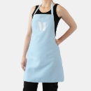 Recherche de bleu clair tabliers Monogramme