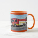 Search for red fire truck mugs Firefighting