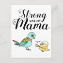 Search for mother and baby bird postcards Cute