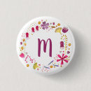 Search for flower monogram buttons Botanical