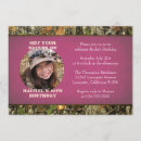 Search for pink camo birthday invitations Hunter