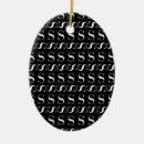 Search for letter s ornaments Initial