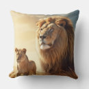 Recherche de lion coloré coussins Nature