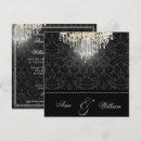 Search for crystal chandelier invitations Black