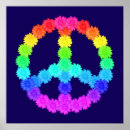 Search for rainbow peace sign posters Blue