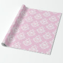 Search for pink and white wrapping paper Damask