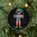 Search for tennis holiday ornaments Funny