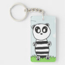 Search for cute pandas rectangular keychains Adorable