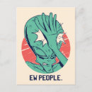 Recherche de je ne suis pas antisocial cartes postales Rétro